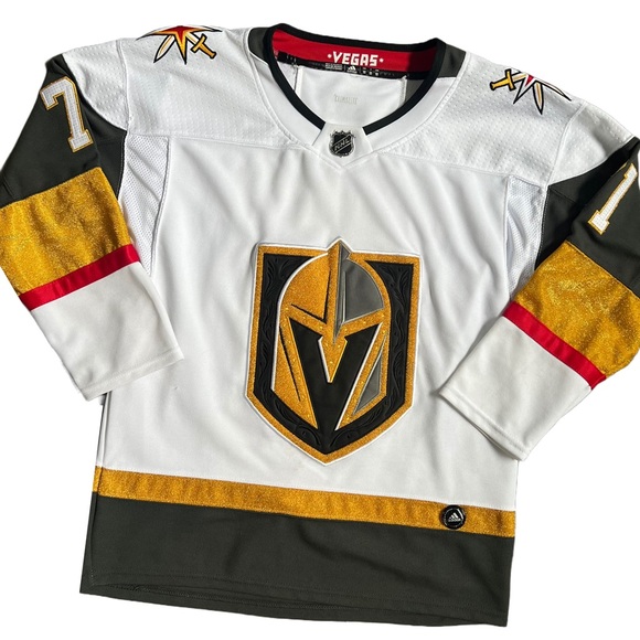 VEGAS GOLDEN KNIGHTS / NHL ADIDAS WHITE WILLIAM KARLSSON JERSEY SIZE M - Picture 3 of 13